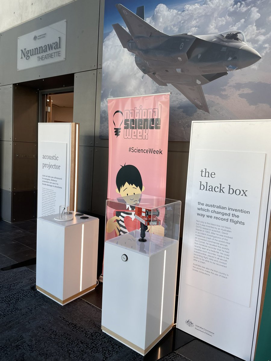 bjm123's tweet photo. Excited to be celebrating #scienceweek with @defencescience and an exciting set of talks highlighting the many ways #STEM enables Defence! https://t.co/YtNj5Zw5p5
