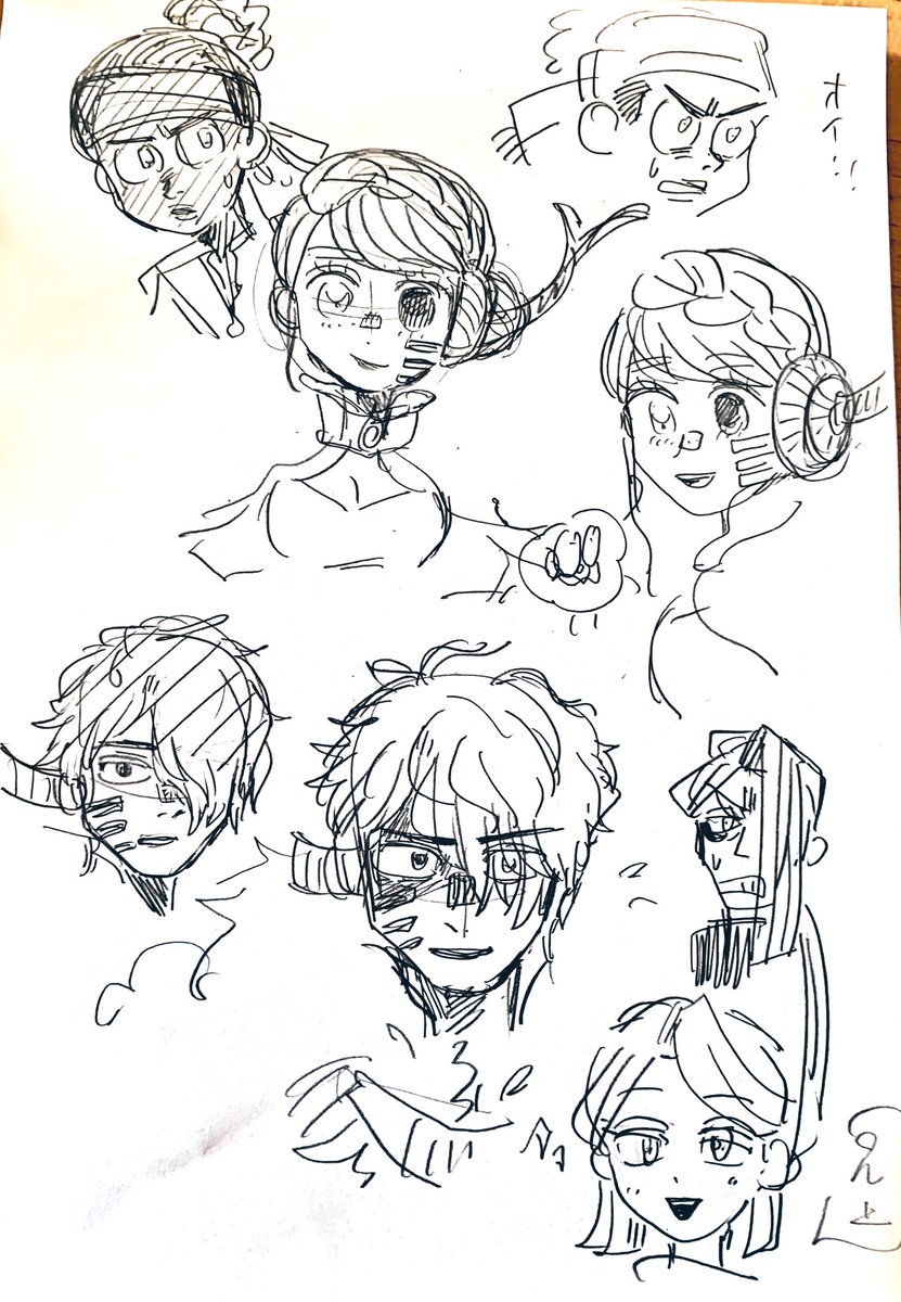 じわじわ2019年に描いた創作漫画の続編を書きたいなーみたいな気持ちになっている という絵 