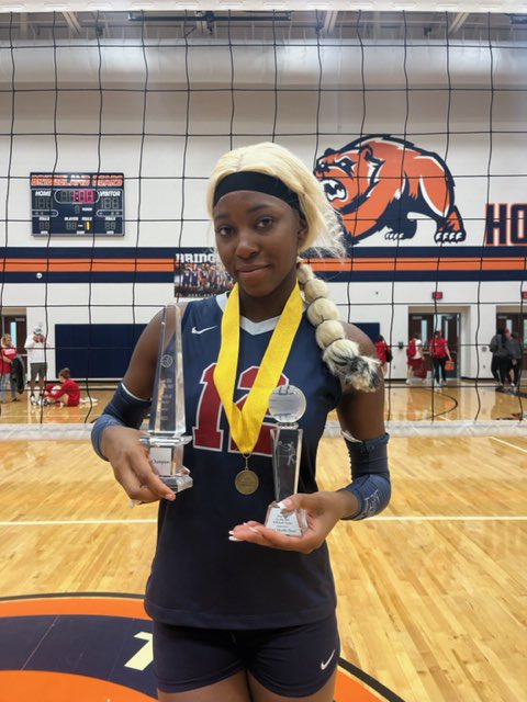 Cindy Tchouangwa was named MVP at the KISD/CFISD tournament this weekend, as Tompkins took home 1st place. Congrats, Cindy! #hjvfamily #hjvproud #striveforexcellence <a href="/CTchouangwa/">Cindy Tchouangwa🦋</a>
