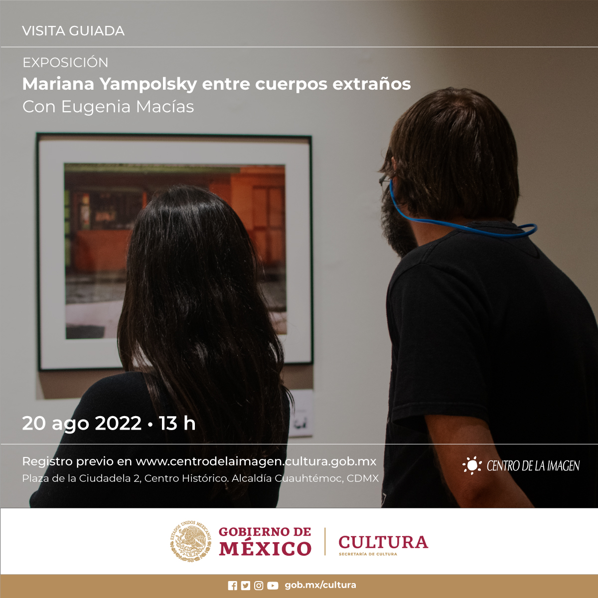 cimagen's tweet photo. 📆Cartelera CI del 15 al 21 agosto
-Jueves 18 de agosto, 19 h Conversatorio en línea "Pliegues y desbordes"
-¡Última semana! #ExposicionesCI Miércoles a domingo, de 11:00 a 18:00 h
-Visita guiada a "Mariana Yampolsky entre cuerpos extraños" con Eugenia Macías
Sábado 20 13 h https://t.co/ZlfpqnjUoG