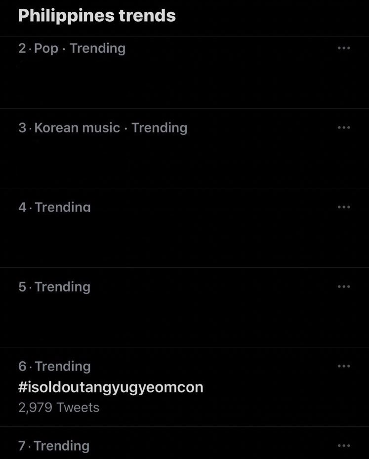 AHGASISters_'s tweet photo. #6 on Philippine Trends! 
#ISoldOutAngYugyeomCon 🔥 

YUGYEOM LIVE IN MANILA

Tickets are still available at https://t.co/nhLRTcCNPT

#YUGYEOMLIVEINMANILA 
@yugyeom @GOT7 @AOMGOFFICIAL https://t.co/vOlOV59ZDz