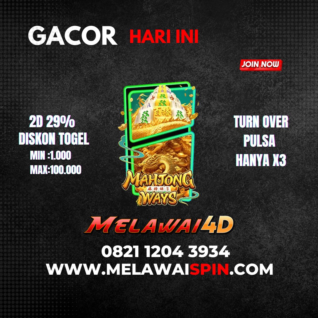 4dMelawai's tweet photo. JOIN NOW ! MELAWAI4D
#slots #casino #jackpot #gambling #poker #blackjack #onlinecasino #slotmachine #casinoonline #bonus #slot #roulette #win #casinos #livecasino #lasvegas #vegas #slotgames #slotmachines #winner #casinogames #onlineslots #baccarat #slotgame #slotsgames #freespin https://t.co/5tw9eulqvH