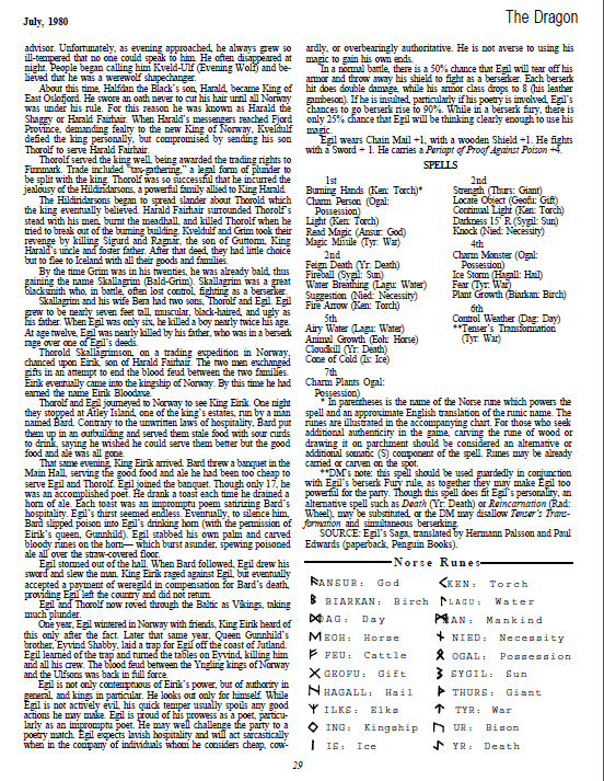 CalstaffTheGold's tweet photo. In Dragon #39 (Jul/80), Tom Moldvay stats out some Norse heroes in this months installment of "Giants in the Earth".
#1e #ADnD #CharacterStats https://t.co/K1RO1aJPpK