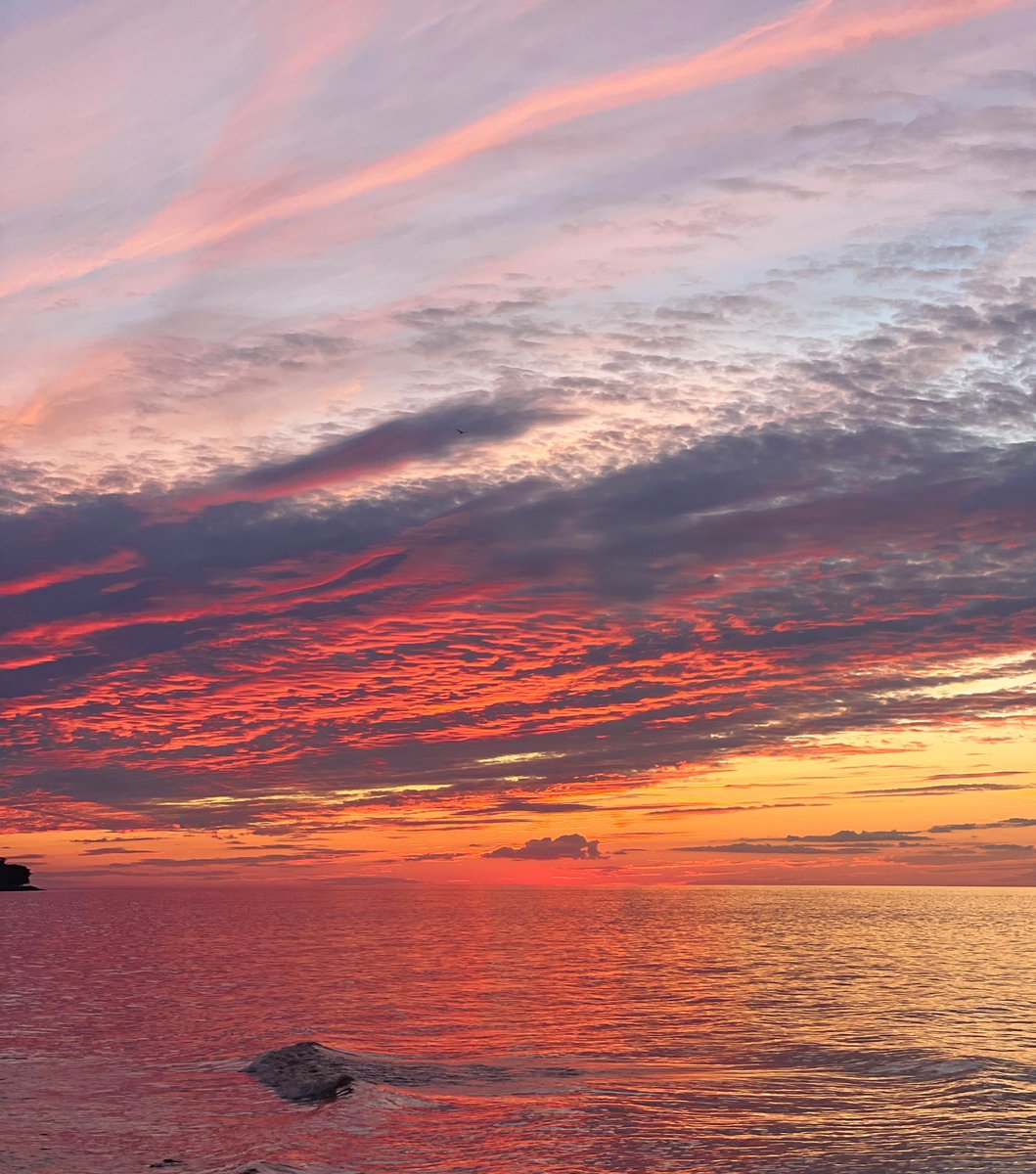 Thank you, Lake Ontario. Spectacular sunset.