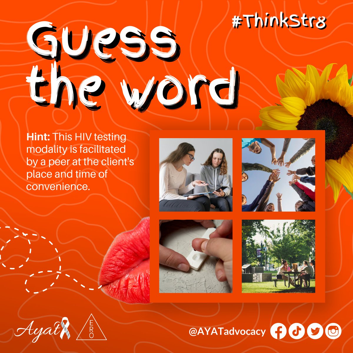AYATadvocacy's tweet photo. #ThinkStr8 and guess the right word/s!
Another hint: This service is provided for free and done with safety and confidentiality. https://t.co/lCXukhPc7A