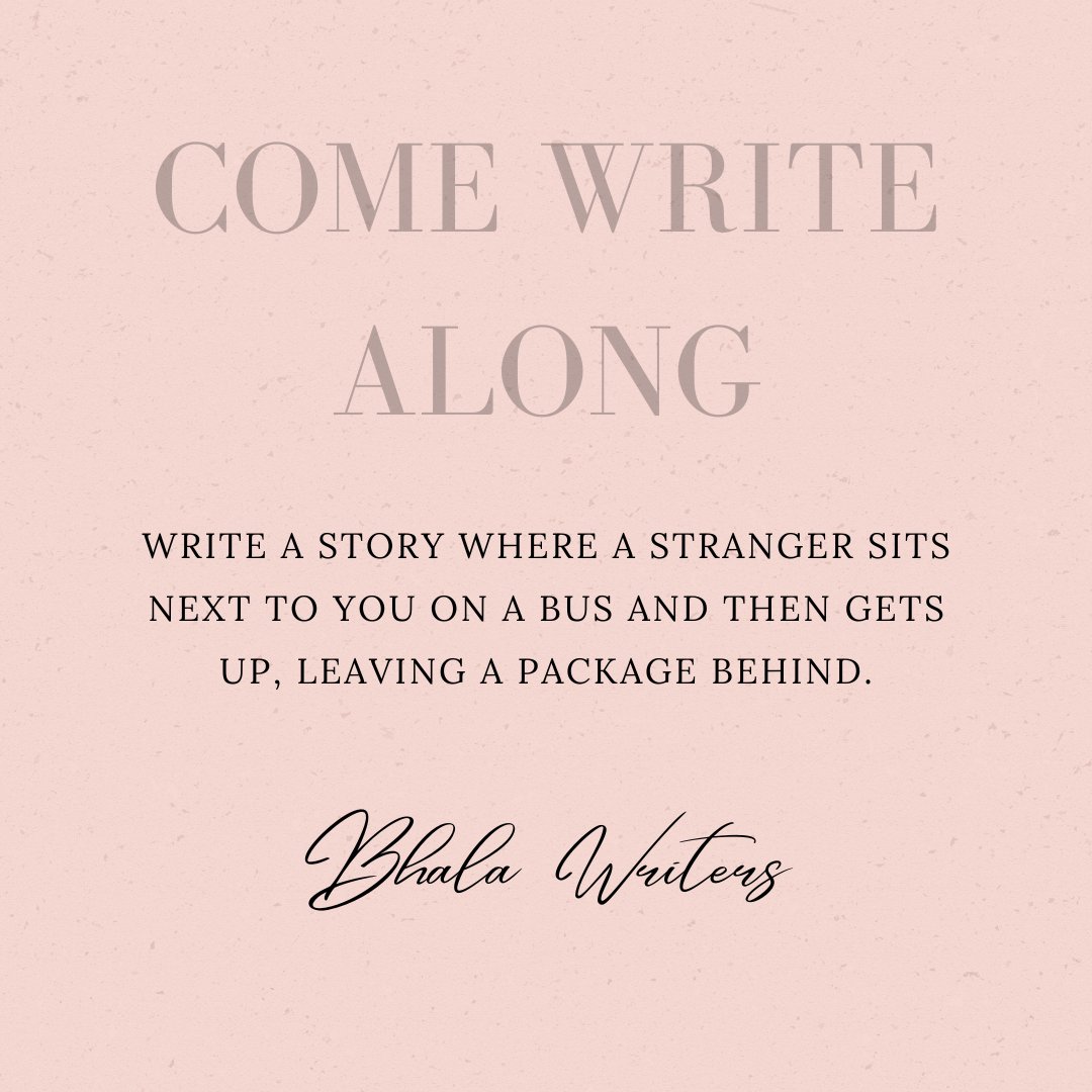 BhalaWriters's tweet photo. It's Wednesday, so we're writing! #ComeWriteAlong at https://t.co/5sHzGIFPPD at 5pm CAT.
Check out today's prompt.
#BhalaWriters #WritingCommunity #DoTheWriteThing https://t.co/umdJ0QOG93