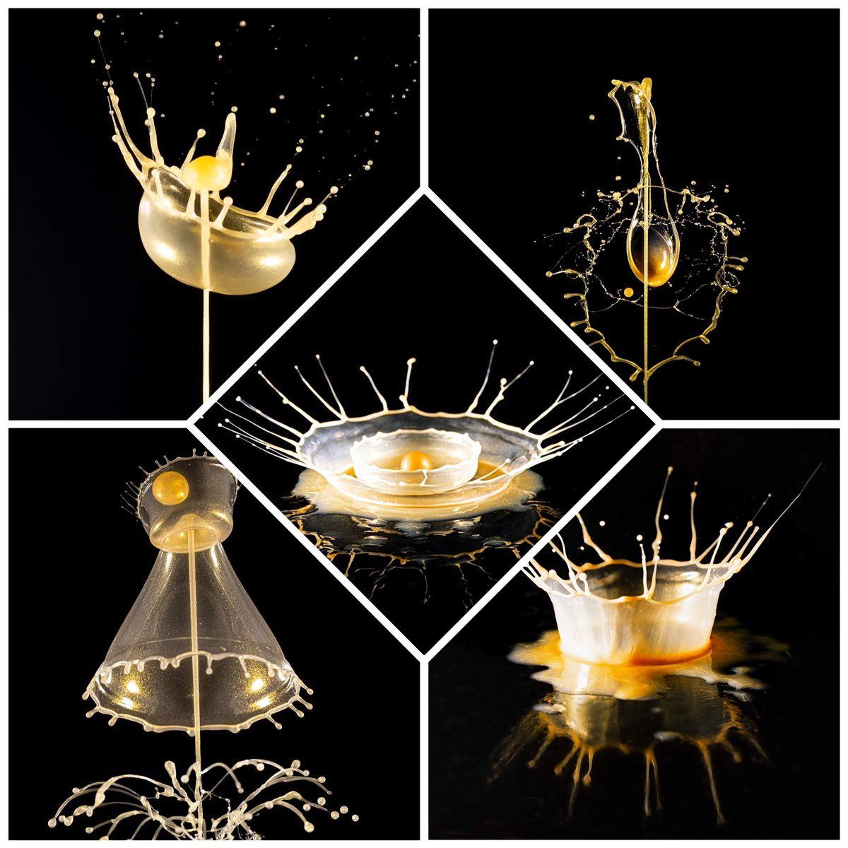 Presenting my genesis collection on @makersplace

THE GOLDEN ONES
makersplace.com/littleartphota…

5 Liquid Art Sculptures @ 0.15eth.

It was my intention to create a collection of pure gold luxury, whilst introducing some new creation methods.