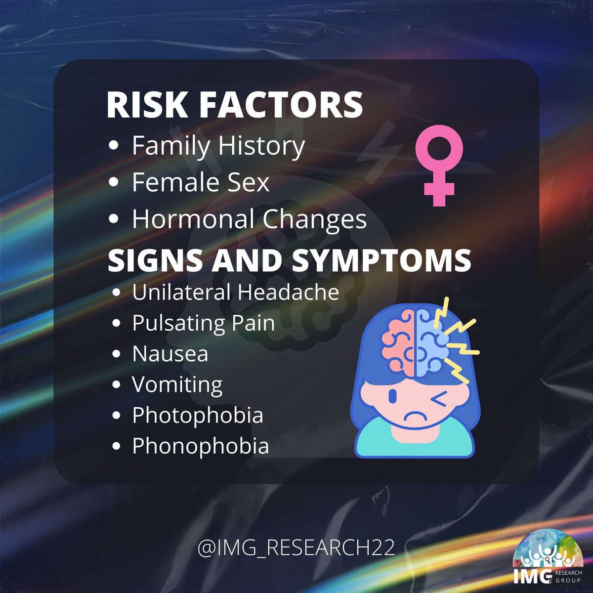 IMGsResearch's tweet photo. Management of Migraine https://t.co/c25HOyvwfY