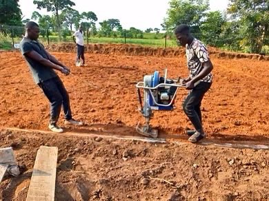 PlayBoldOrg's tweet photo. Excited to have broken ground on our newest court build at AsOne Nursery & Primary School - Idudi! Aggregates also arrived today. Stay tuned for updates on progress from the ground in Uganda! #PlayBOLDxAsOne #VirtualBuild https://t.co/BTXthCkyCN