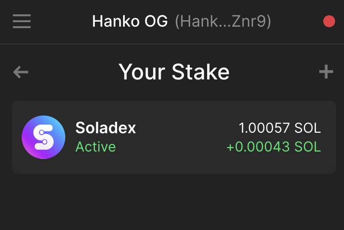 hankobaggins's tweet photo. - Stake Solana with @Soladex_io 
- We write beginners guides for Solana projects
- You keep 90% of the stake rewards
- The remaining 10% is used to compensate creators and grow the project https://t.co/clQJqjntF0
