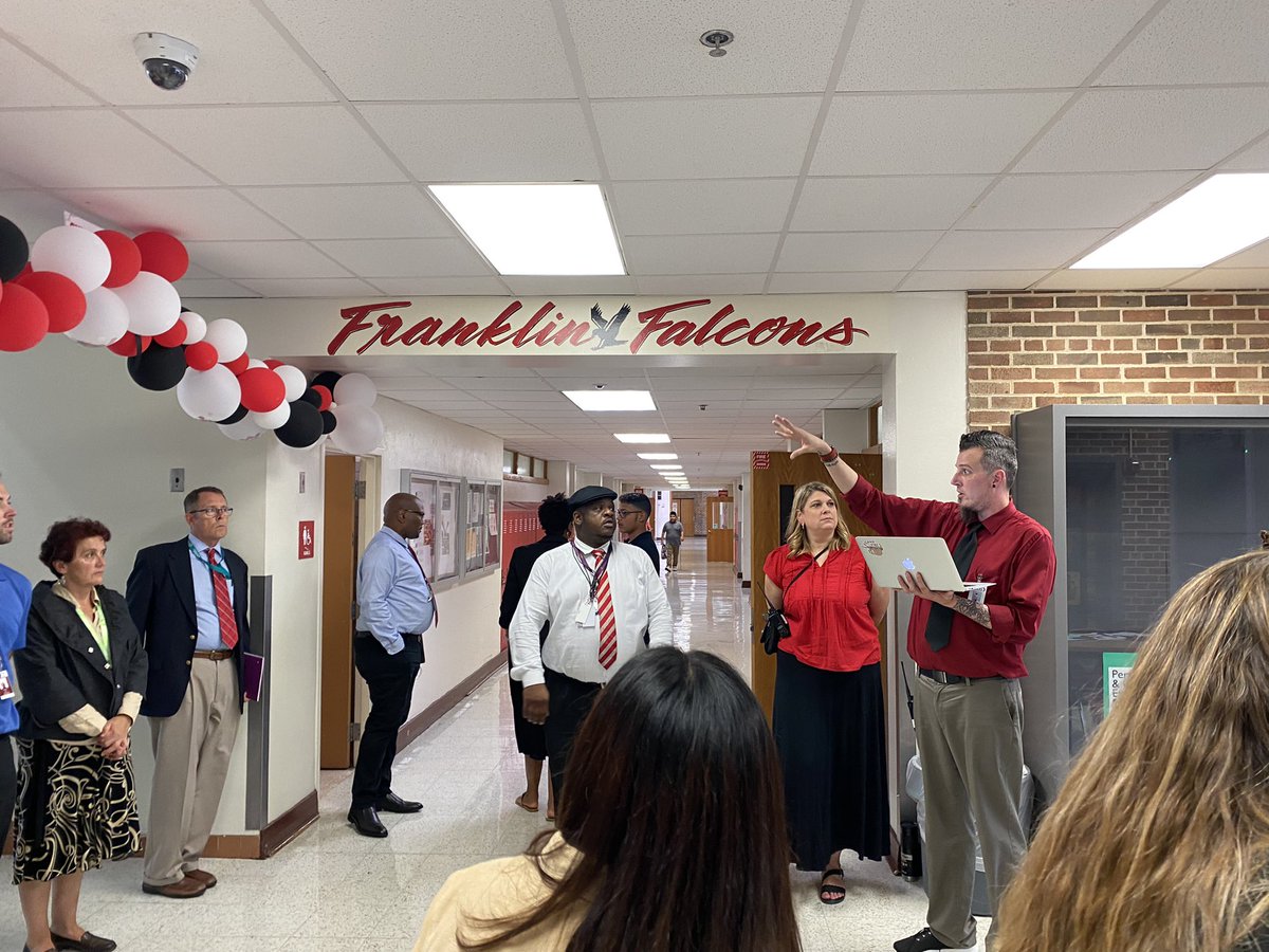 chuckyviernes's tweet photo. Day #1 at Benjamin Franklin IEA - our outstanding AP Getz going over dismissal procedures to ensure all staff were in place and ready.  #falconsflyasone #DallasISDFirstDay https://t.co/i9cTI0i8Wa