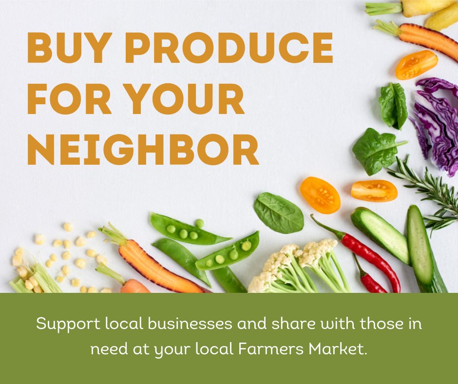 Are you looking for an easy way to help your community? The “Buy Produce for Your Neighbor,” program is a food drive designed to help those in need of fresh produce. Held at select farmers markets in Utah, you can purchase extra produce to be donated to the local food pantry.