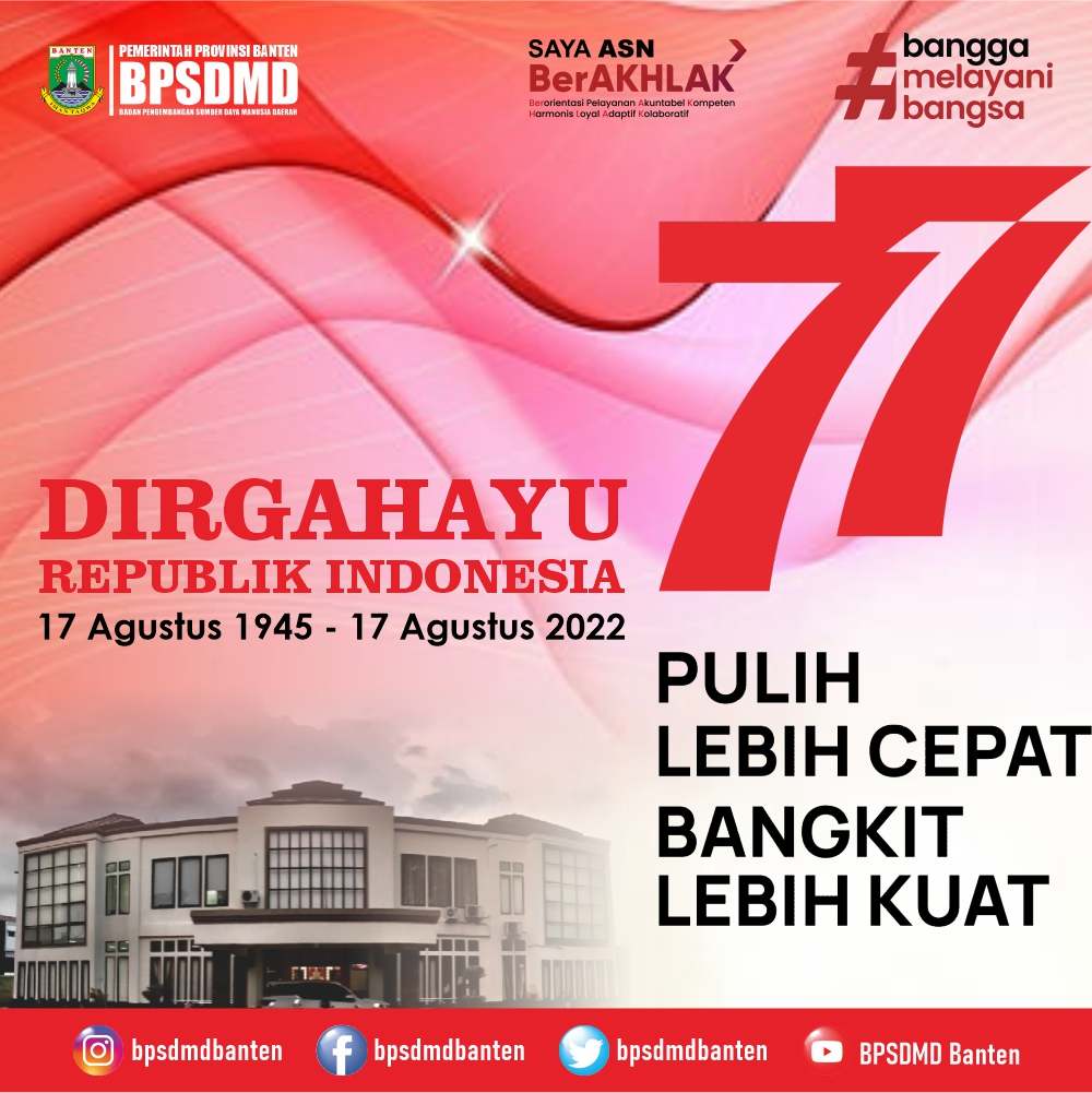 bpsdmdbanten's tweet photo. Dirgahayu Republik Indonesia💪💪💪🙏🙏🙏 https://t.co/QSpyRSIii1