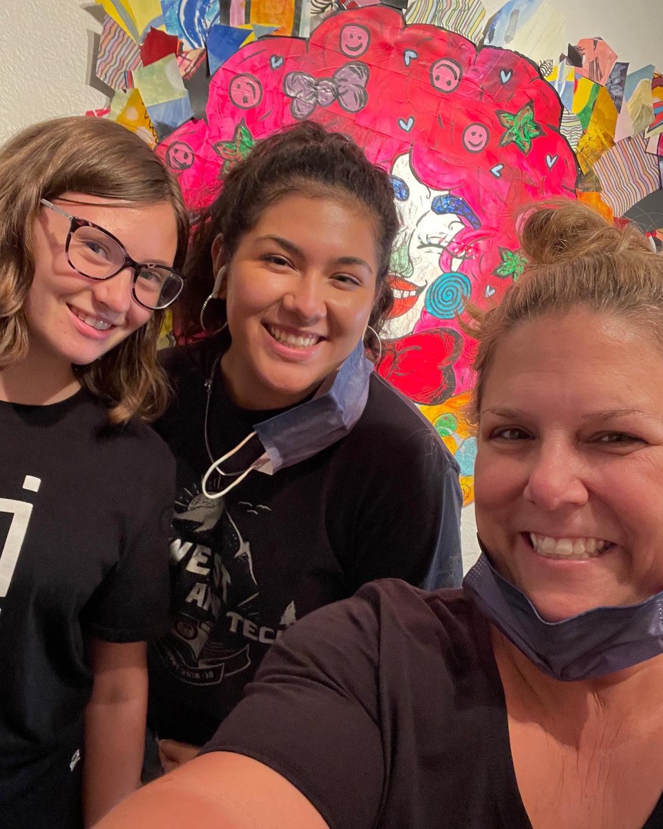 Today this years Interns for The Public Education Foundation installed their first show! I am so proud of these kids! Reception Thursday! Come support the arts!!! 
Dave, Alpha, Hilda, Melissa! Del
Sol Visual Arts! <a href="/ThePEFtoday/">The Public Education Foundation</a>