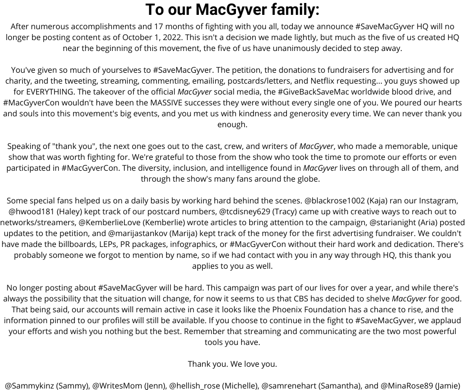 ♥📎 #SaveMacGyver