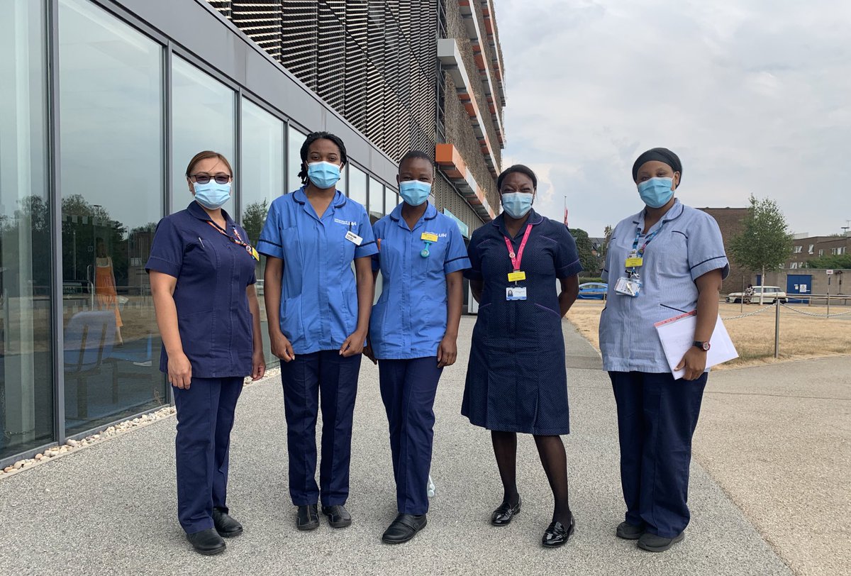 gloria_sikapite's tweet photo. We are so very excited! OUR department is welcoming TWO students on a research placement. On our induction walk we also bumped into infection control nurse leaders pictured below, who were also more than happy to engage &amp; tell us about their role and remit. Thank you ladies. https://t.co/x16aZ5qLV6