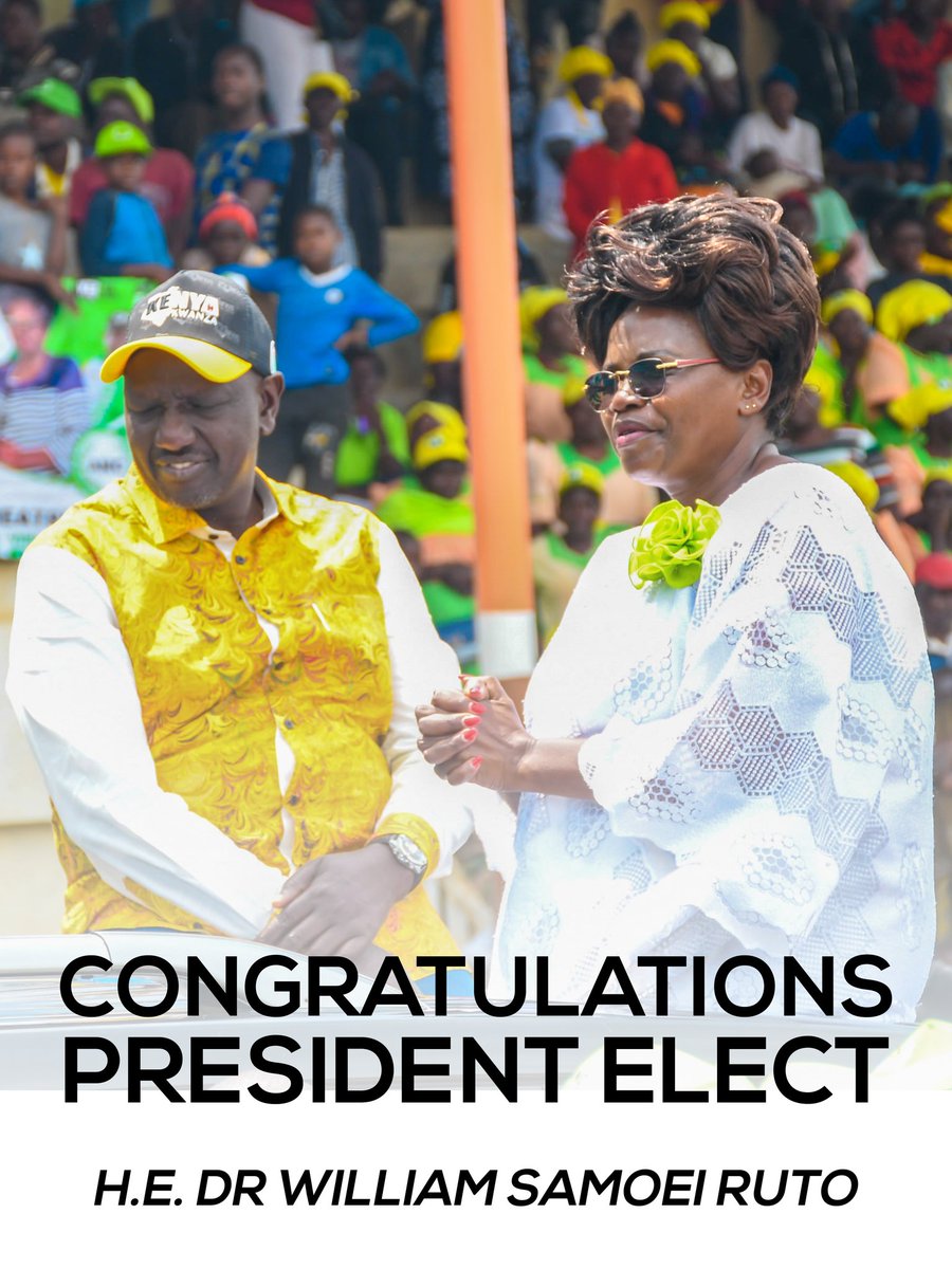 KahaiAdagala's tweet photo. Well in President elect HE. Dr. @WilliamsRuto https://t.co/JPFi5N3orU