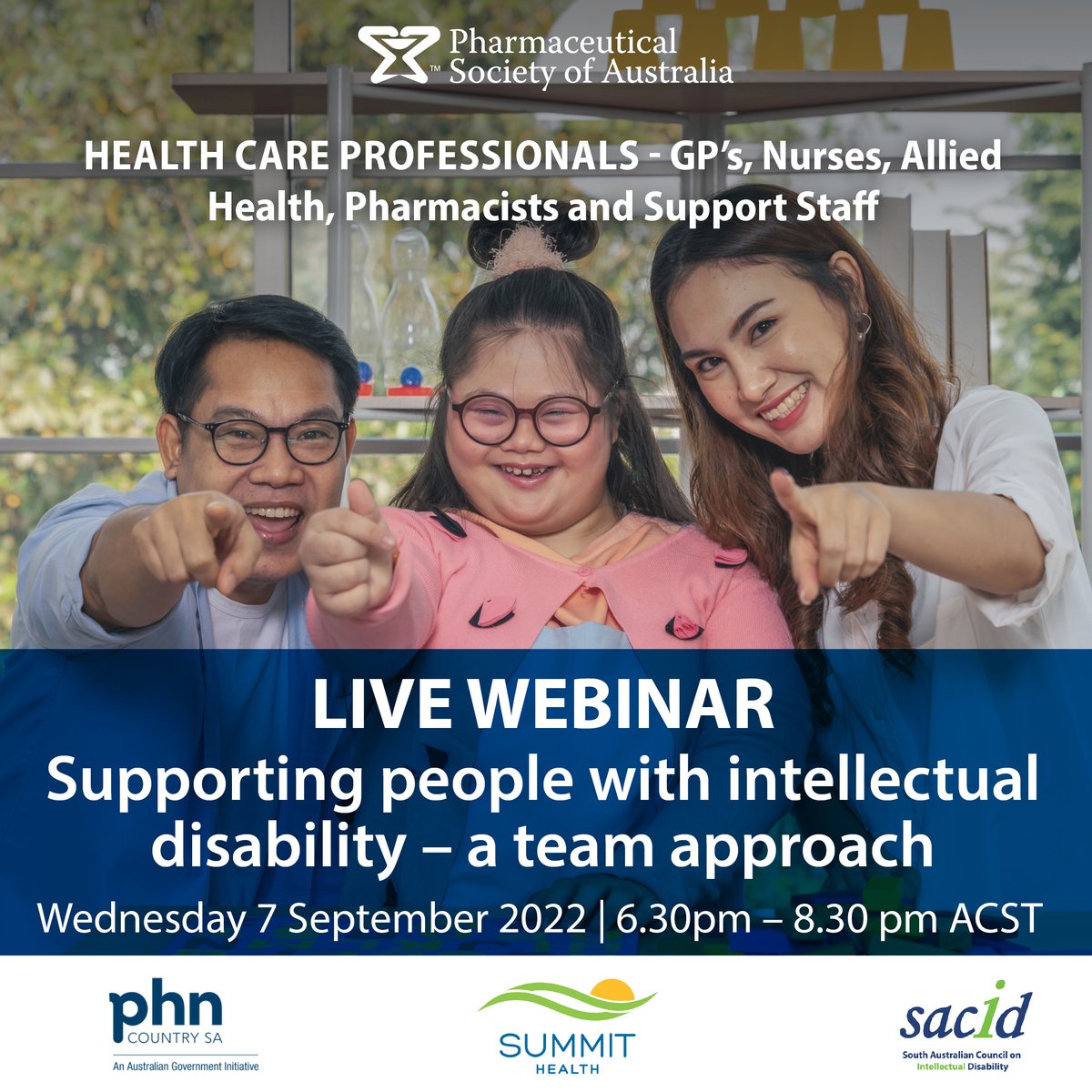 Management of medical conditions for people with Intellectual disability is at a lower rate. Healthcare professionals should work together to support people with Intellectual Disability to access safe health care service. #CSAPHN  #CountrySAPHN
Read more > ow.ly/gMar50KkBhs