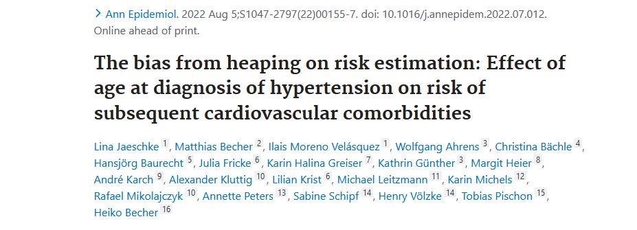 ClinicalEpi's tweet photo. 📢New publication on the #bias from #heaping on #riskestimation
https://t.co/8AnpQlgPiJ
@MDC_Berlin @helmholtz_de @iBiKE_Charite @ChariteBerlin @BIPS_Bremen @ddz_info @DKFZ @EPI_Helmholtz @HelmholtzMunich @UMGreifswald @HumboldtUni @UKEHamburg https://t.co/muA5zef76N