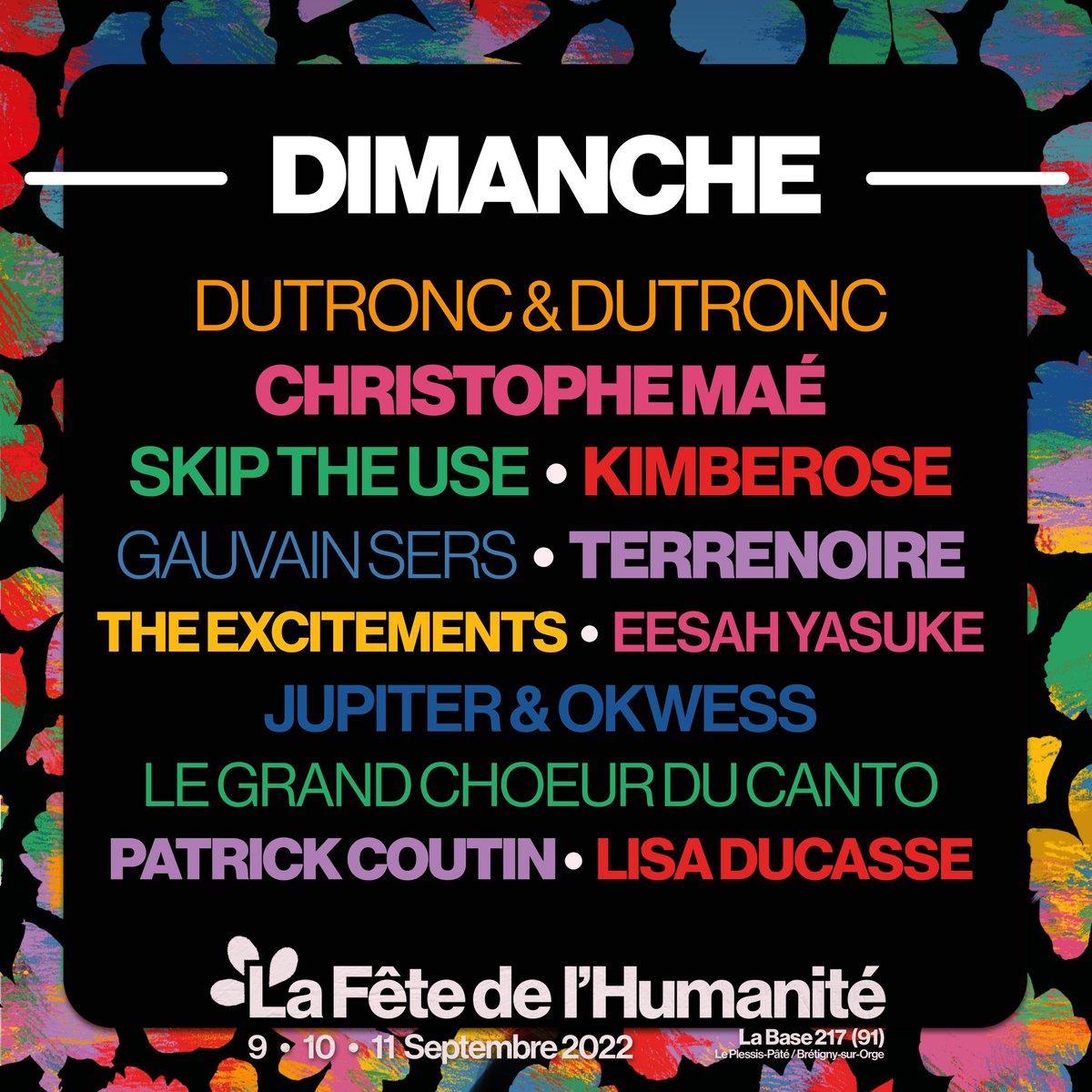 🔥 DÉCOUVREZ LA PROG' JOUR PAR JOUR 🔥 

Pass 3J à 50€ sur 👉 fetehumanite.seetickets.com