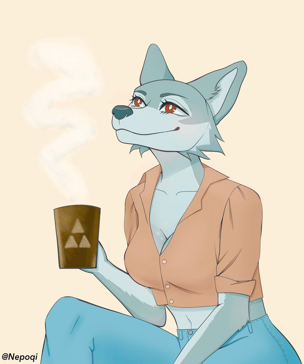 Hot drink ych! ☕️✨ 25 USD via PayPal ➢ Unlimited slots ➢ Any species and gender ➢ Base changes and complex designs may add an extra fee ➢ Colored and shaded ➢ You can choose any cup/drink and background color for free . . #furry #ych #furryart #wolf