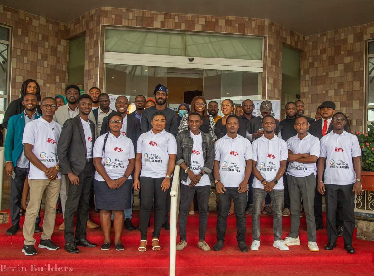 BrainBuilders01's tweet photo. PHOTOS🥰🌻
It is time to catch a glimpse of some of the wonderful moments from the #CivicTechHack yesterday in Abuja, Nigeria.
We are getting ready to let you know officially, the most preferred #CivicTech solutions to address Nigeria’s Electoral Challenges.
Stay jiggy🥰 https://t.co/x1ZVzwqjcM