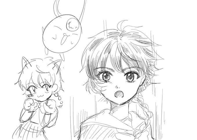 筆が乗らない日だな…漫画描きたかったけど描けない😭 