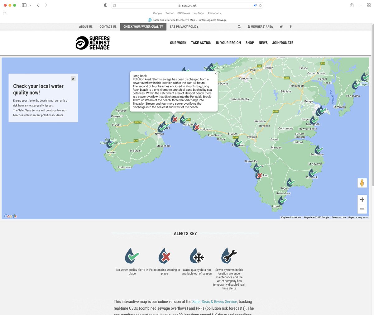 No swimming at Long Rock, Parranuthneo or Polurrian Cove today then.

As exposed in yesterday's <a href="/DailyMailUK/">Mail+</a> local water company <a href="/SouthWestWater/">South West Water</a> recently paid shareholders a 'special dividend' of £1.5bn 3 times more than their investment in fixing things like their sewage network