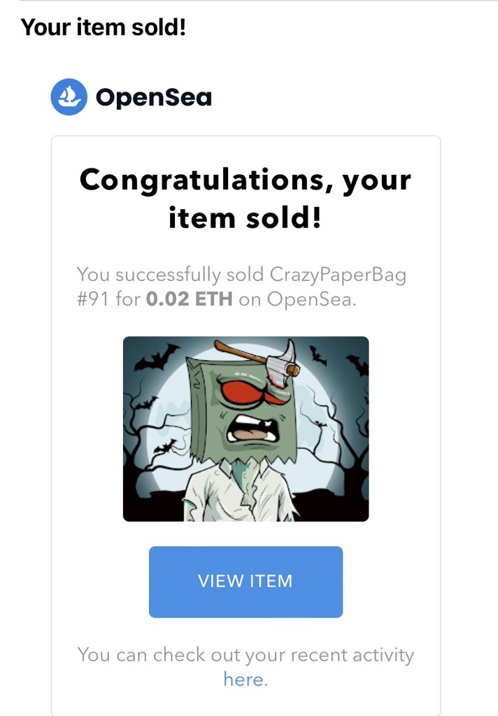 Crazypaperbag's tweet photo. 🎉 SOLD  🎉  Crazy Paper Bag # 91 ❤️ "My biggest collector”🤘Thank you very much for your support and trust.” Dear , @hughstiel1 🔥👊🫶.  👑King👑
#NFT #NFTCommunity #NFTs #NFTProject #nftcollector @opensea https://t.co/RUr5OuOrRg