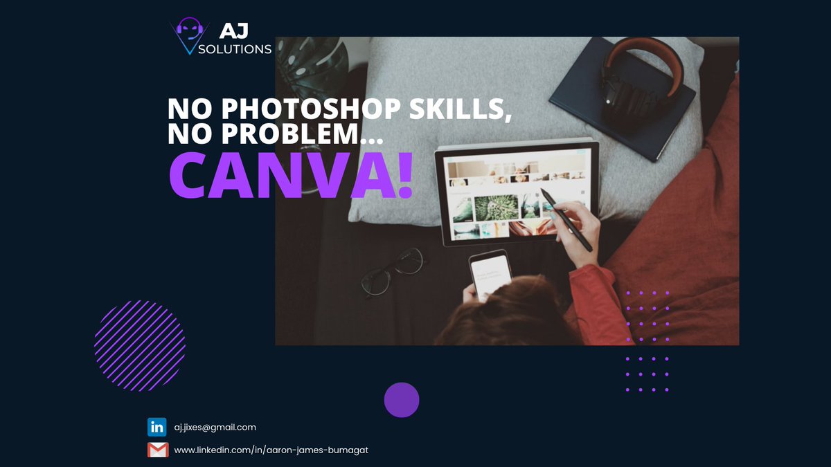 aaron_bumagat's tweet photo. Looking🔎 for a way to make designs but can’t use Adobe Photoshop? Look no further 🤓, Canva is the key. In Canva you can make graphic designs faster and easier with its built-in assets and templates🤩.

Message Me :
@aj.jixes@gmail.com
@https://calendly.com/aaronjamesbumagat23 https://t.co/oQZMKSjjO3