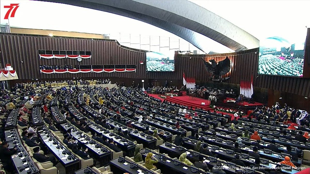 babarengancom's tweet photo. Pidato Kenegaraan Presiden RI pada Sidang Tahunan MPR RI bersama DPR RI-DPD RI 

#RAPBN2023
#PulihLebihCepat
#BangkitLebihKuat https://t.co/fThichNu7e