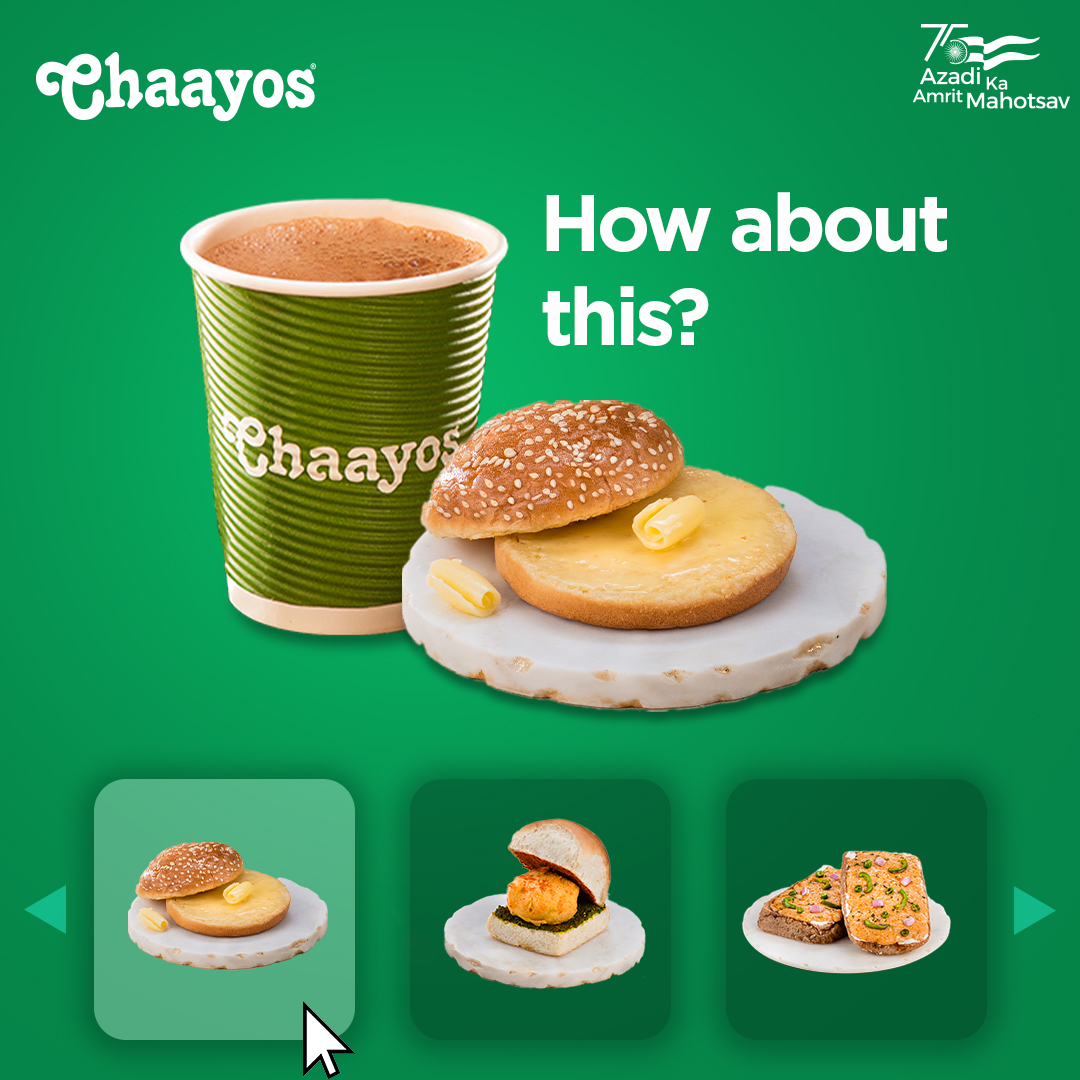 Chaayos's tweet photo. We have the snacks that you always crave for. Order now! 💚
#chaayos #chaisnacks #snacktime #snacking #chailovers #foodies #indianfoodies #foodiesheaven #chaitime #samosachaat #bunmaska #vadapav #chillicheesetoast #chaitea #chaigram #delhifoodies #foodforsoul #tuesdaymood https://t.co/q9rZ3UteVW