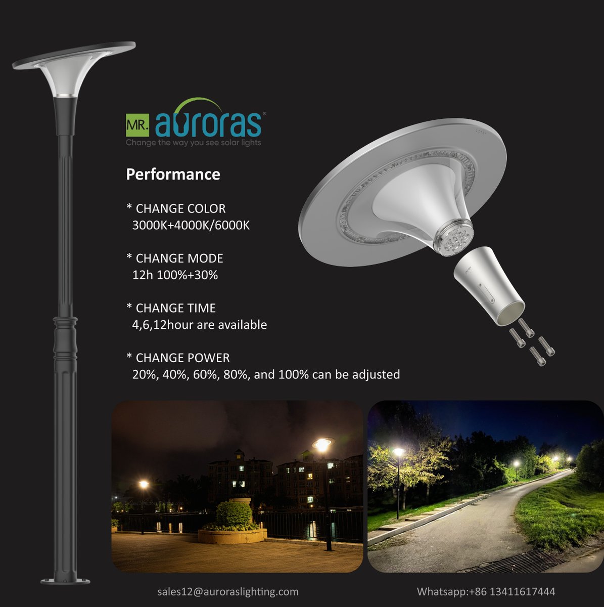 Ruby61057406's tweet image. Are you looking for a unique &amp;amp; beautiful solar pedestrian light?
Athena is a perfect choice to beautify the city.
Easy to install &amp;amp; Multifunctional

sales12@auroraslighting.com
Whatsapp: +86 13411617444

#solar #solargardenlight #solarpedestrianlight #solarstreetlight