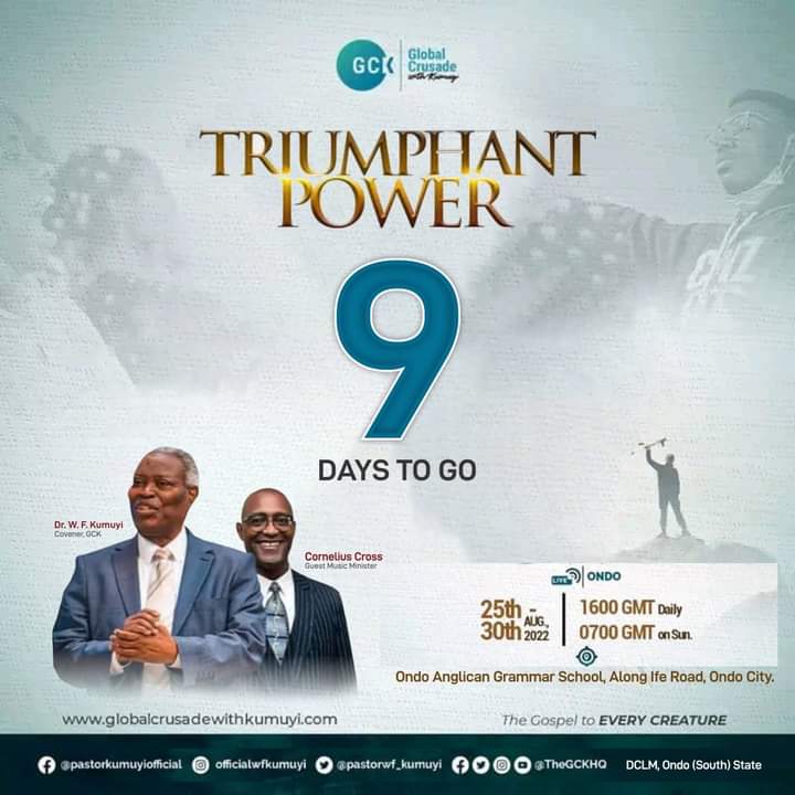 john_de_beloved's tweet photo. Triumphant Power from on High is coming your way!!!
Get ready!!
@TheGCKHQ 
#ONDOGCK https://t.co/AG4x52Mtsu