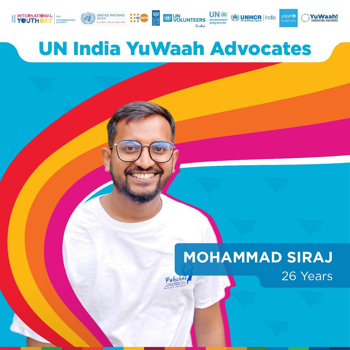YuWaahIndia's tweet photo. 26-year-old @msiraj2016 from #WestBengal, Founder of the Pahchan Foundation, is on a mission to build the world’s largest environmental movement by activating individuals and governments to invest in our planet.

#ImPactWithYouth #IYD2022 https://t.co/BOXyGlyauq