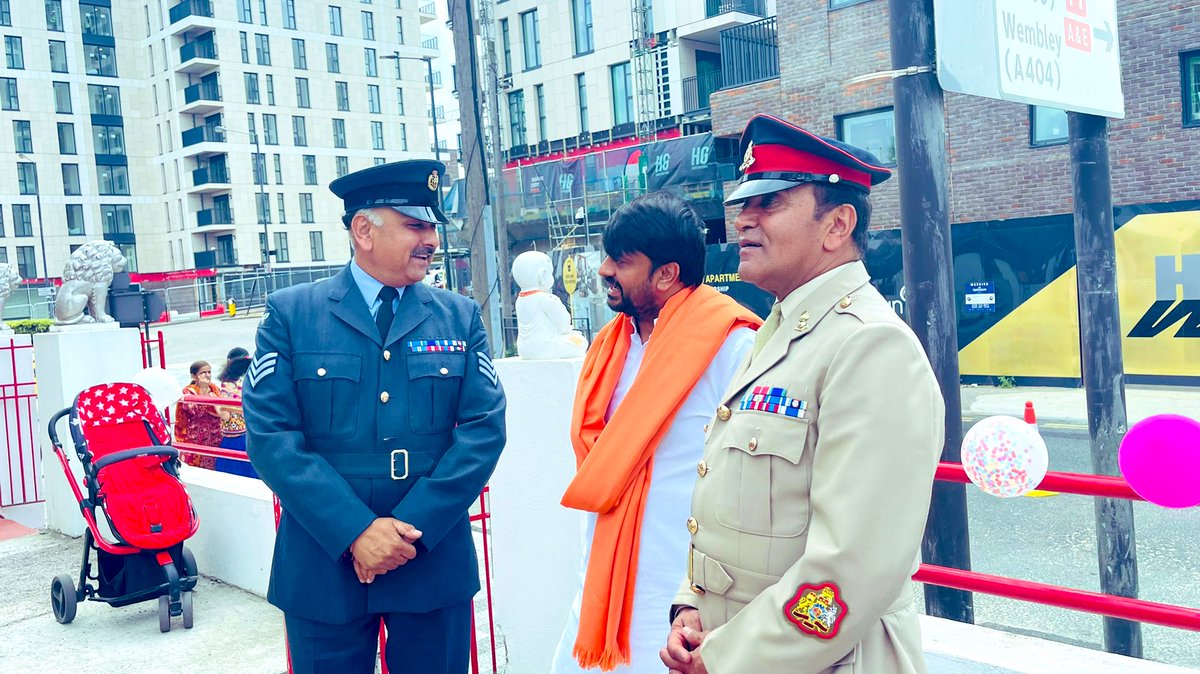 gurudevrkp's tweet photo. Mon 15th Aug - 75th India #Independence Day #celebration at Siddhashram Centre - Harrow. Many #dignatories attended. Mr. #Thomas - MP Harrow West, from the #Army Forces Mr.Chauhan and Mr. Pal and from the British #navy Mr. Shiv Chand who all joined with #community leaders. https://t.co/im6dDIFgqE