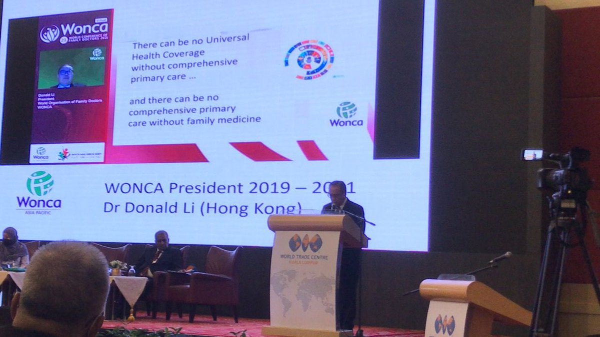 Thank you WONCA APR President Husni for presenting my historical statement at the MOH Summit officiated by Prime Minister and Minister of Health and the entire health care stakeholders in Malaysia. #WONCA #FamilyMedicine #PHC <a href="/dr2318/">Donald Li</a> <a href="/WoncaWorld/">WONCA</a> <a href="/WoncLi/">WONCADonaldLI</a>