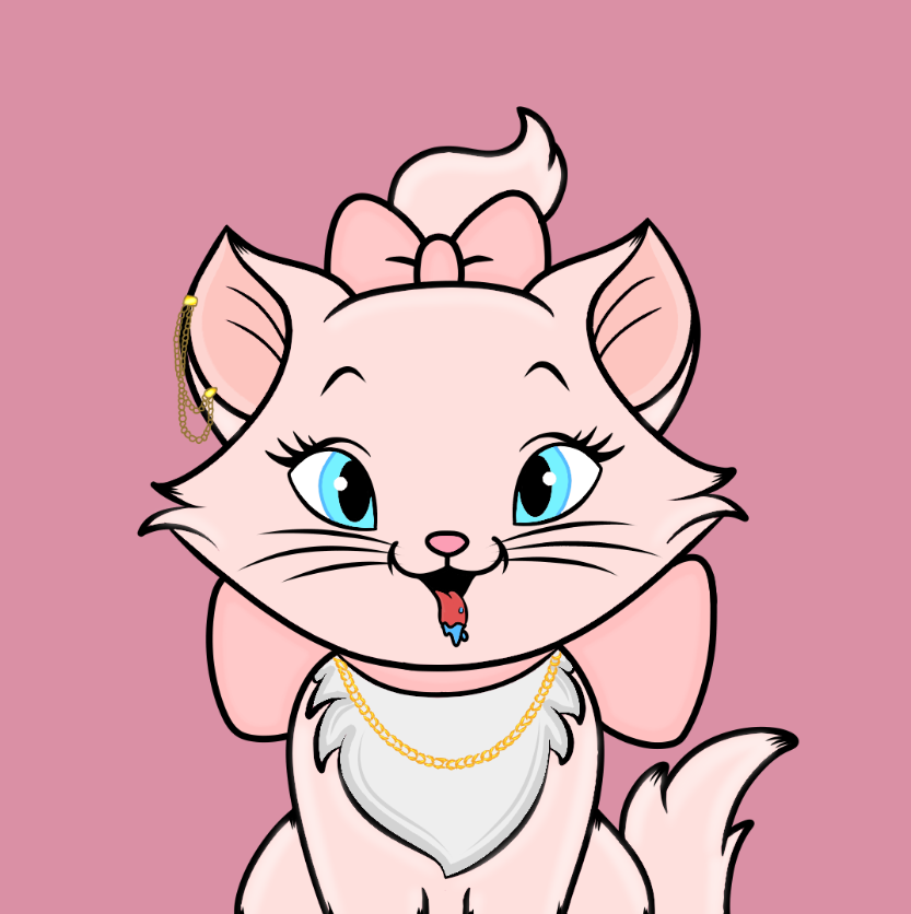 Feeling 100% pink today brother <a href="/BoredApeYC/">Bored Ape Yacht Club 🍌</a> <a href="/veratheape/">Vera 🍌💕🐒</a> #BAYC  #exoticpaws #CatsOfTwitter