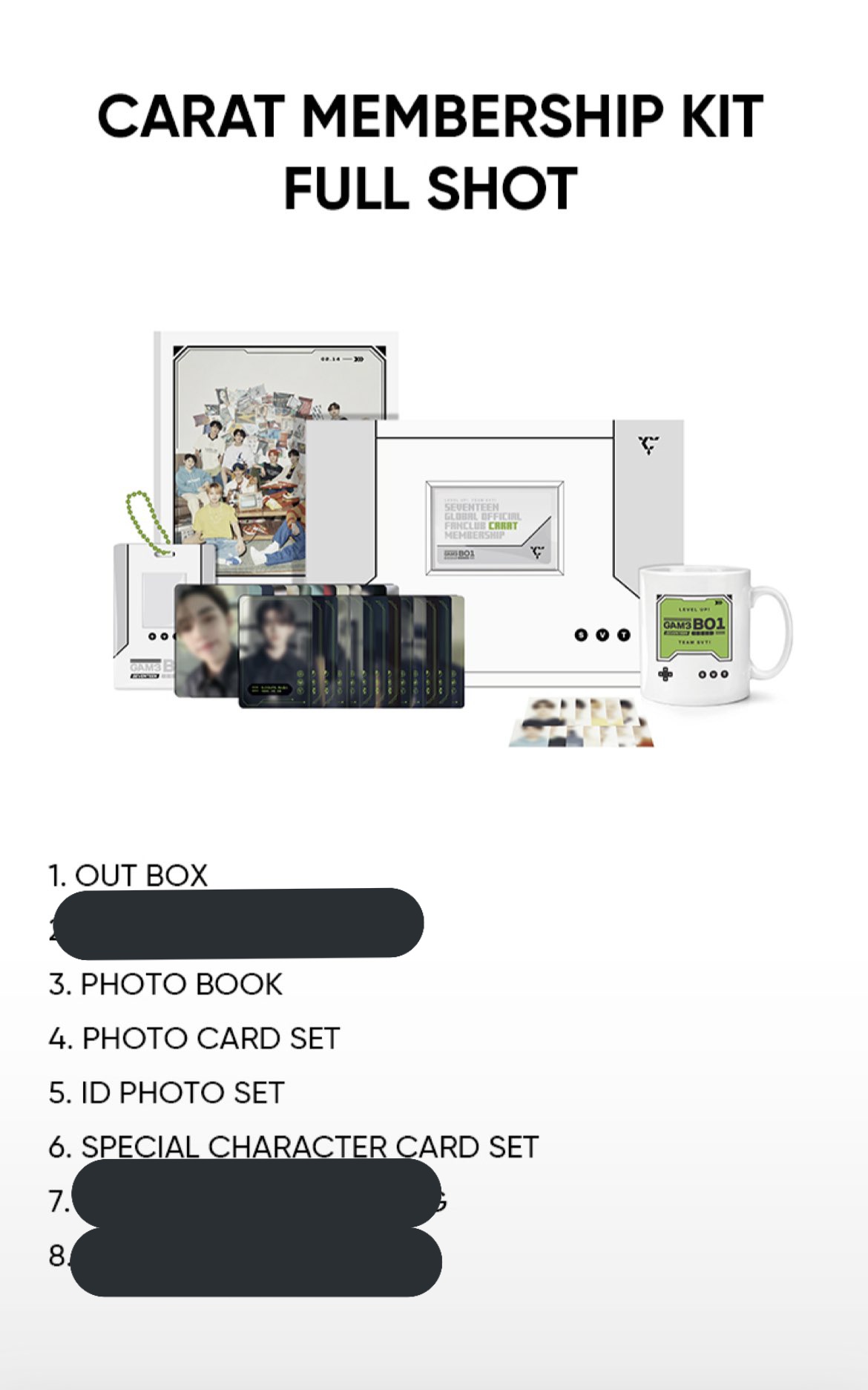 SEVENTEEN Membership kit 6
