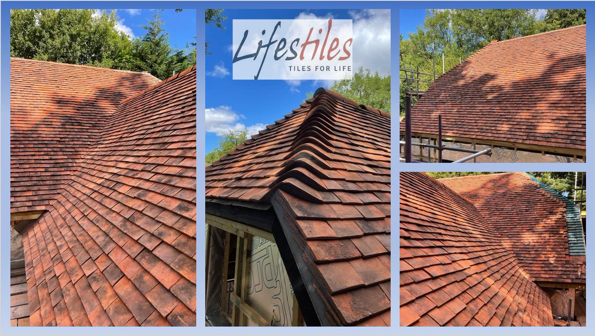 Just adding the finishing touches! Another stunning example using Lifestiles Finchingfield handmade clay tiles for a site in Kintbury, Berkshire - supplied by our Thatcham branch.
<a href="/LifestilesLtd/">Lifestiles Ltd.</a> #HandMadeClayTile #Roofing #RoofingSupplies