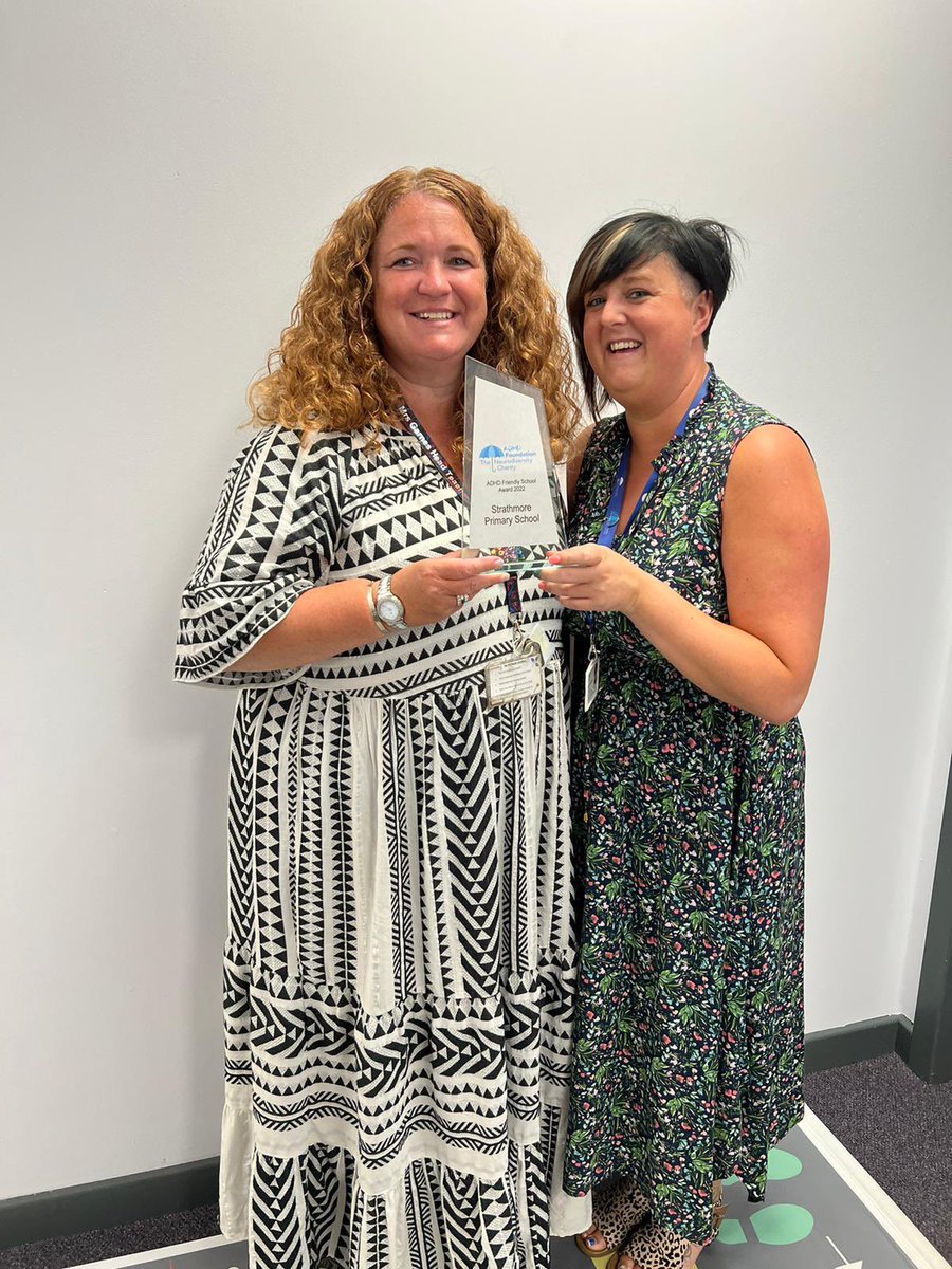 Congratulations -the first School in Scotland to be awarded the ADHD Friendly School award. Strathmore Primary School, Forfar.A visionary Head, committed team with inclusion at the centre. Well done everyone!
<a href="/ADHDFoundation/">The Neurodiversity Charity is now closed</a> <a href="/gtcsTS/">Teaching Scotland</a> <a href="/AngusCouncil/">Angus Council</a> <a href="/jennifer_garnes/">Jennifer Garnes</a> <a href="/NicolaSturgeon/">Nicola Sturgeon</a>