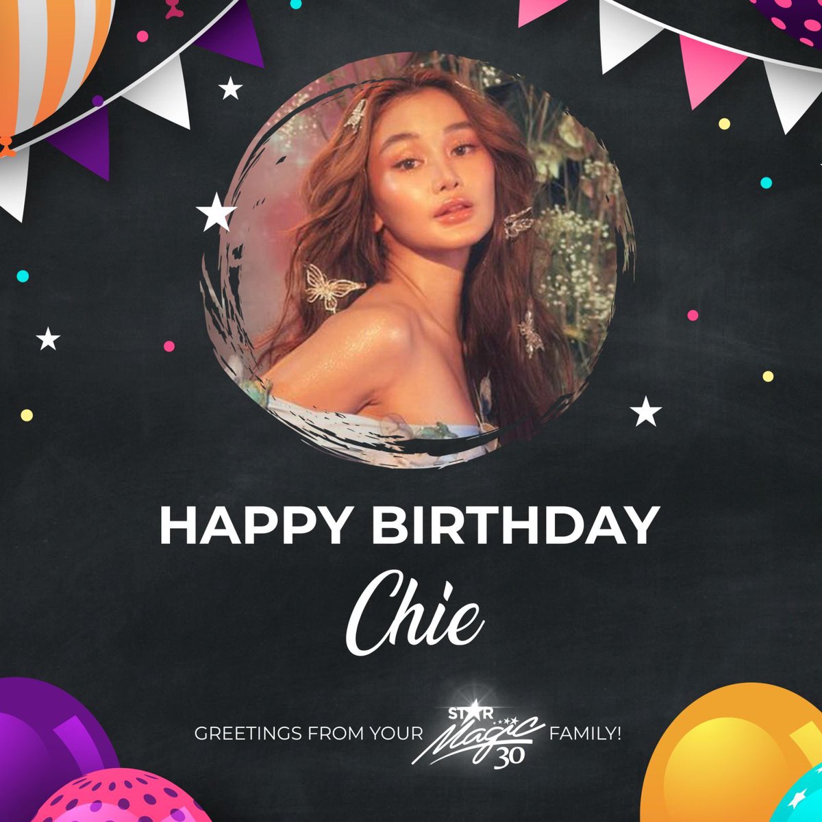 starmagicphils's tweet photo. Happy Birthday, Chie!
May all your wishes come true.
Love, your Star Magic family! ❤️ https://t.co/WPX8BF7R1d