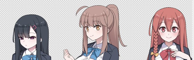 とりあえずざっとキャラクターを描き直してやったぜ 