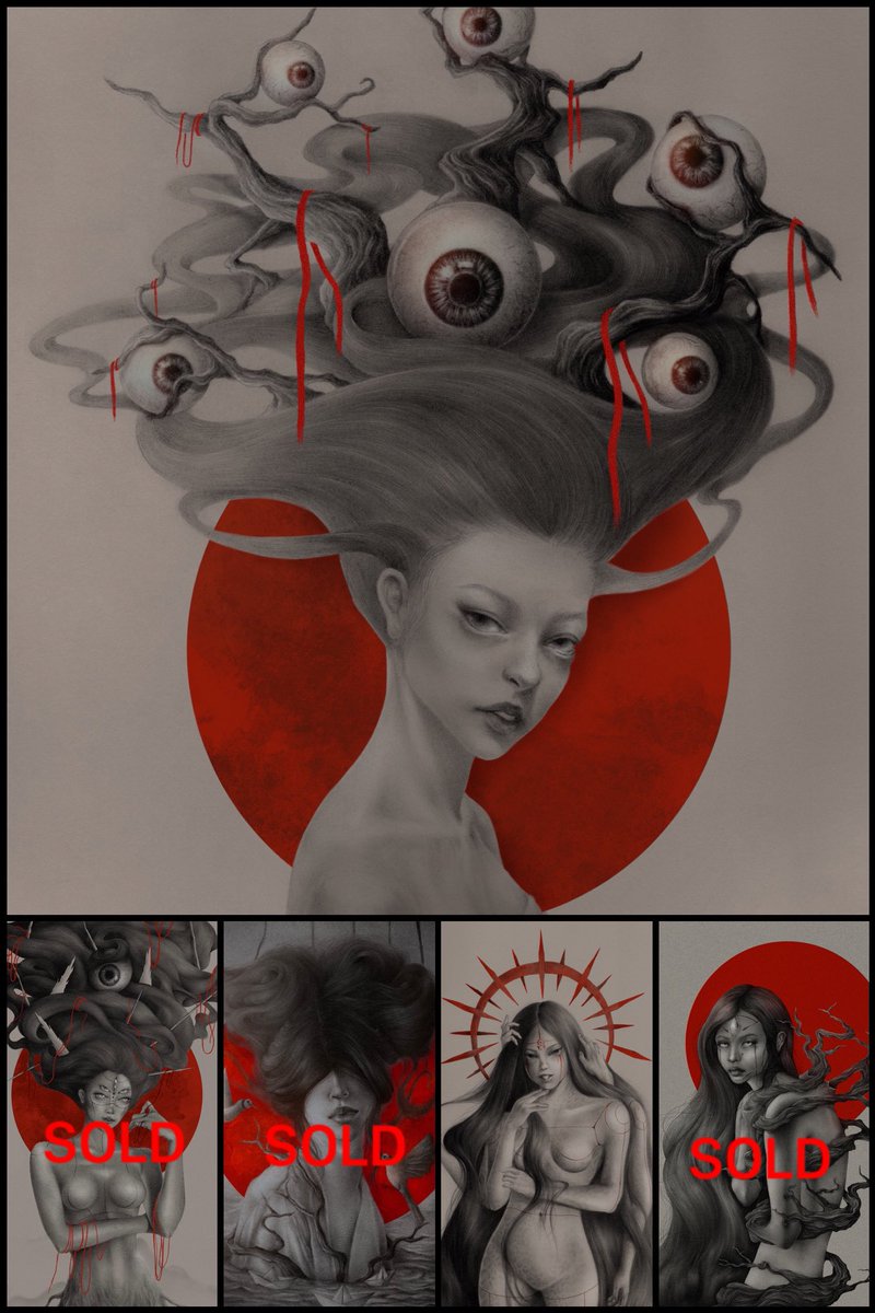 Braemo2's tweet photo. The pain made me see everything distorted and the distortions are refined into works.

It destroyed me but also gave me something.🔪🩸

👽2 are available on FND 
https://t.co/xN3CzlmDdV https://t.co/ZLEOVmyfQ7