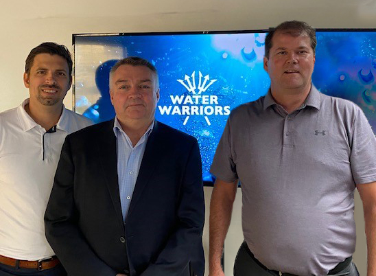 phoslockglobal's tweet photo. Our CEO visiting John Gradek & Steve Chamberland in Lexington KY, on a business trip. Our #newpartnership with @Water__Warriors has secured an agreement to serve clients worldwide with #flowingwater P capture solutions. Discover PET's new product #Phosflow https://t.co/5g1brKmc5u https://t.co/48JwGTidCH