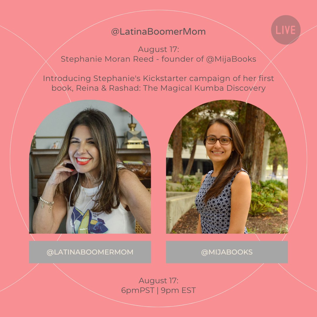 maritererbellas's tweet photo. August IG Live! This Wednesday! A conversation with bilingual mom, upcoming children's book author and founder of @MijaBooks Stephanie Moran Reed. ¡Acompáñanos! #latinaboomermom #bilingualparenting #resourceforparents #raisingbilingualkids #authorslife https://t.co/ePiVjmJfKK