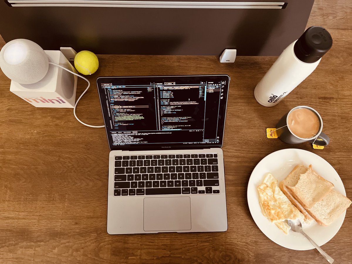 Starting off the week just right! 

Food, Music, Code! 

#Ghana #TechStartup #AiStartup