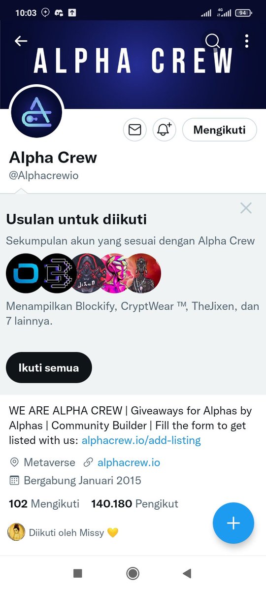OlosMercon's tweet photo. @Missypromotes @Alphacrewio Done https://t.co/eC1MlALmV8