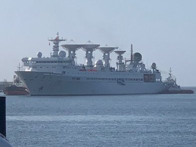 SelvaLoges's tweet photo. Chinese research Ship #YuanWang5 entered the #Hambantota Port this morning
#SriLanka #india #indianocean #lka #chinesevessal https://t.co/1ZbFv1U7y5