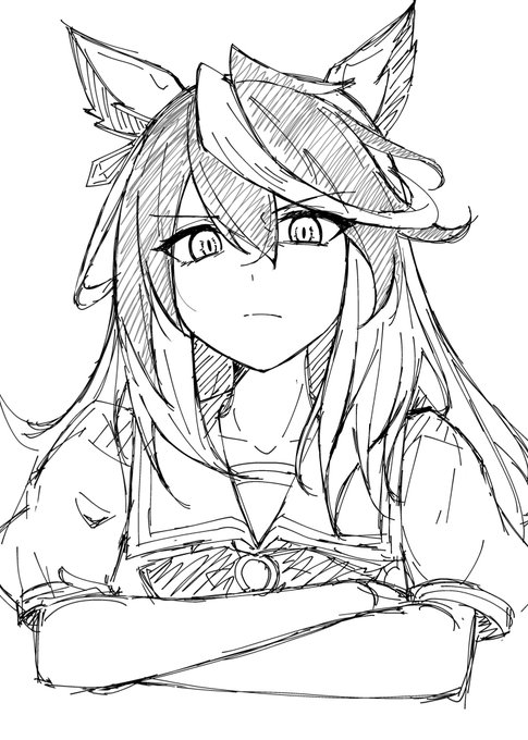 怒ったら瞳孔かっぴらいてそうなルドルフ落書き 